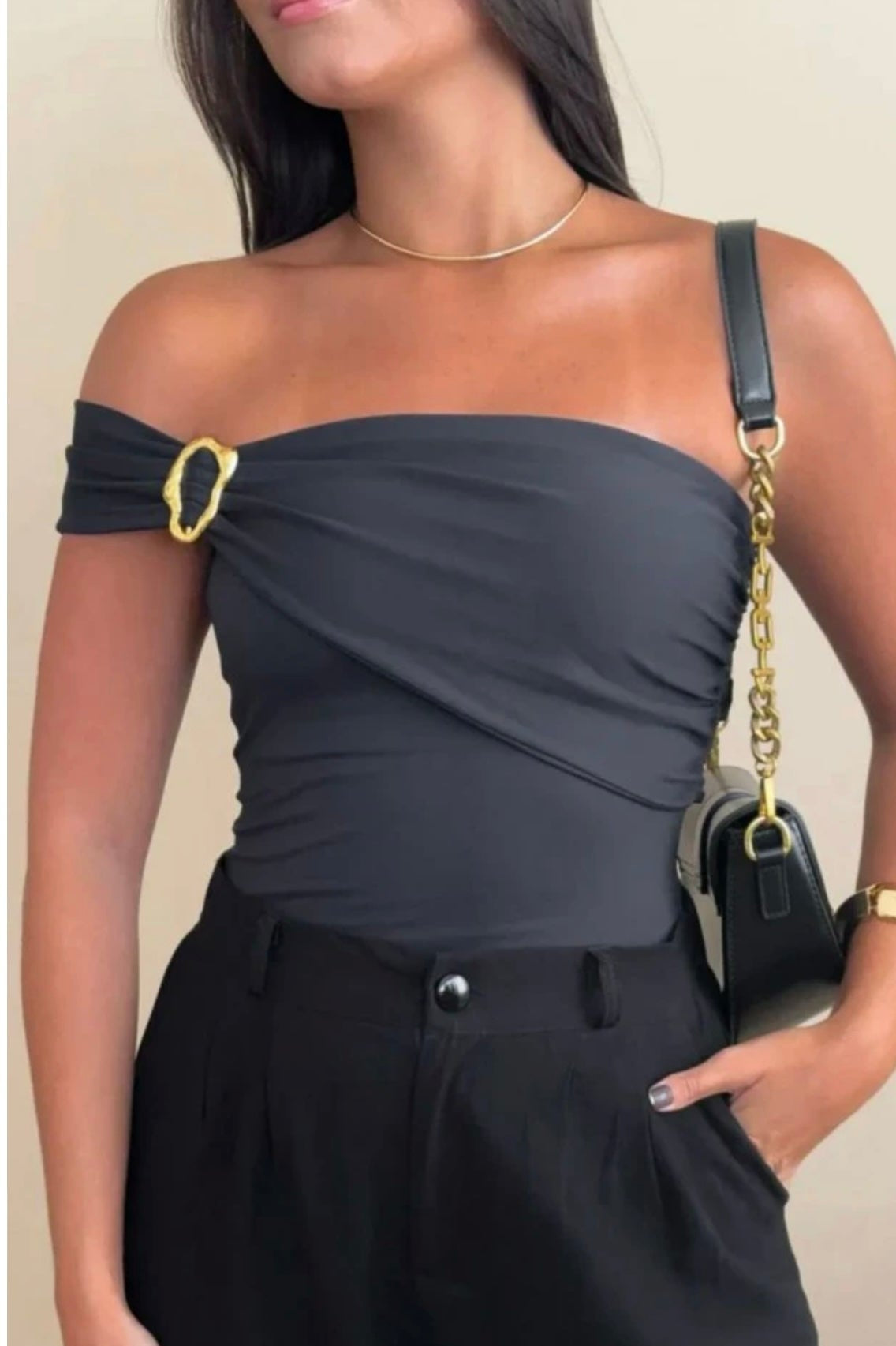 Body Feminino Argola Santorini