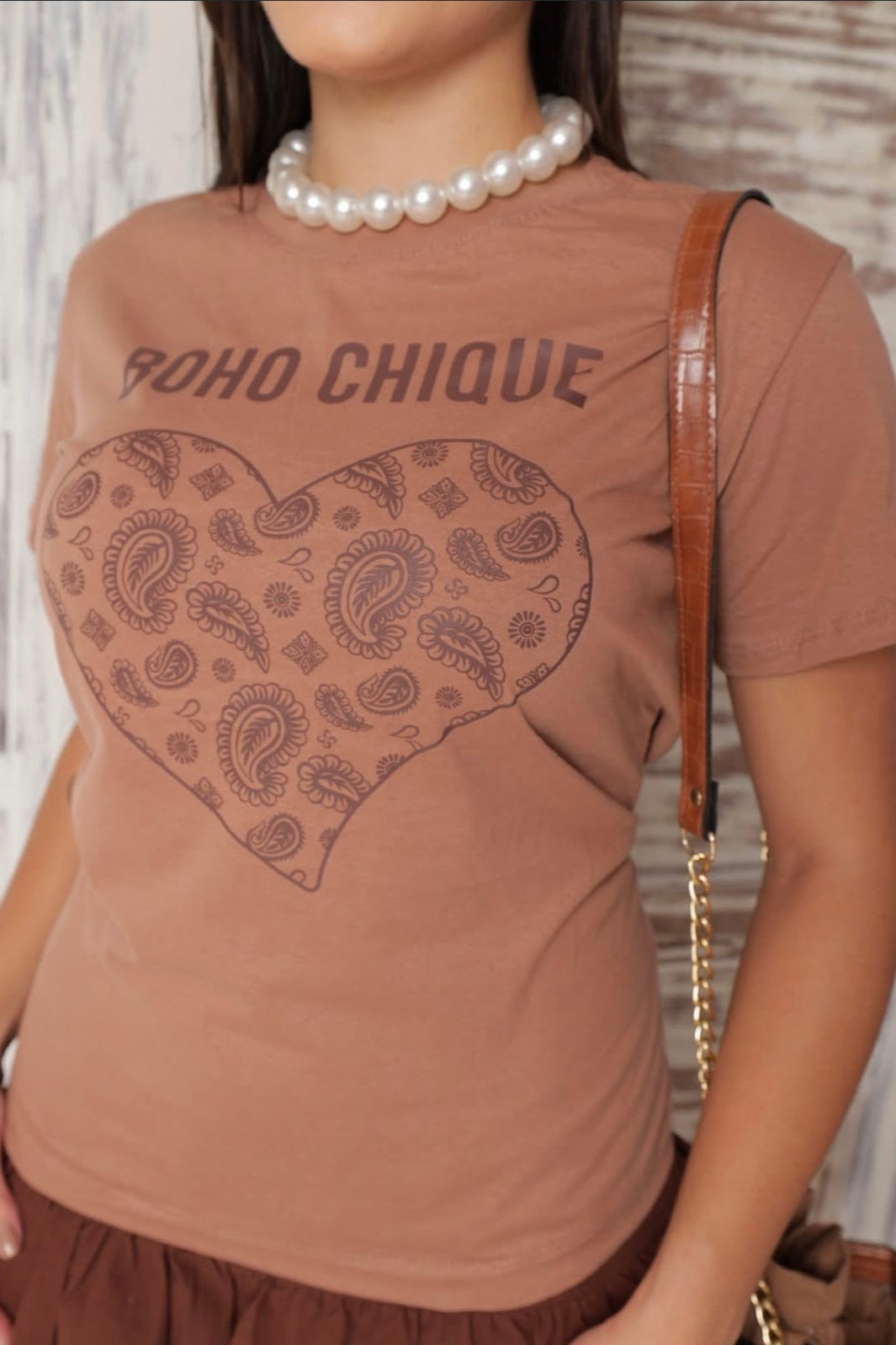 T-Shirt Feminina Estampa Boho Chique