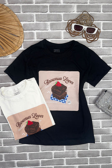 T-Shirt Feminina Estampa Brownies Love