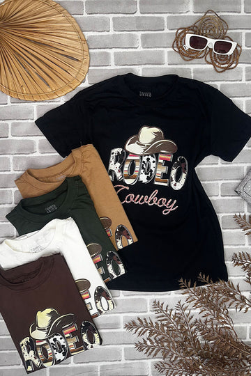 T-Shirt Feminina Estampa Cowboy